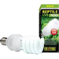 Exo Terra Reptile Uvb100 Tropical Terrarium Bulb Clair 26W