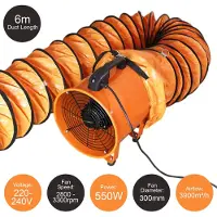 Monster MAXBLAST Ventilateur industriel professionnel 300mm 550W - 6m de tuyau