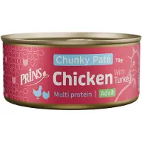 Prins Chunky Paté Adult poulet avec dinde pâtée pour chat