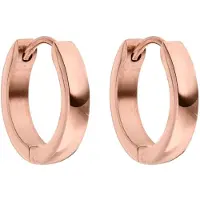 Purelei Boucles d'oreilles 'Smooth' or rose