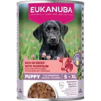 Eukanuba Dog Puppy - Aliment humide - Boeuf et potiron - 6 x 400 g
