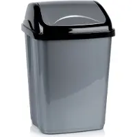 Orion Poubelle en plastique grise 26 l