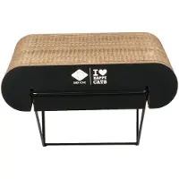 D&D Home Griffoir DAVID tablette murale S, 30x29x24cm (Brown, Noir)