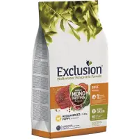 Exclusion MonoProtein Grain free puppy small breeds karma avec viande de boeuf pour chiots de petite race 12 kg