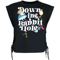 Alice Au Pays Des Merveilles Top Disney de - Down The Rabbithole - M - XXL - pour Femme - noir - Taille M