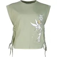 Peter Pan Top Disney de - La Fée Clochette - Never Grow Up - M - XXL - pour Femme - olive - Taille XL