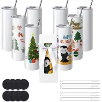 Vevor Lot de 8 Gobelets Thermos à Sublimation de 95 cL