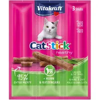 Vitakraft Catstick Healthy au poulet & herbe à chat pour chats