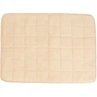 Ebi Bernina Noir Japandi tapis de bain beige, dimensions : 80 x 60 cm
