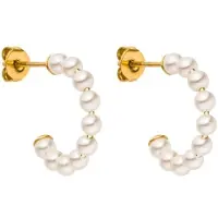 Purelei Boucles d'oreilles 'Pure Soul' or / blanc perle