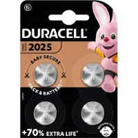 Duracell - Batterie CR2025 - Li - 165 mAh (pack de 4)