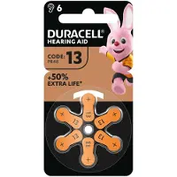 Duracell - Pile DA13 pour appareil auditif | Soufflez un 6 -piéce | 10 pièces