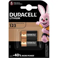 Duracell Pile ULTRA Lithium 3V, 123, boite de 10 blisters de 2 pièces = 20 piles
