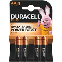 Duracell Piles « PLUS POWER BOOST » pour stylos, blister de 4 pièces