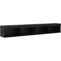 vidaXL : Ensemble de 2 meubles TV, couleur noire, imitation chêne, en panneaux de particules