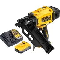 DeWalt DCN 930 H1 Akku Nagler 18 V 50 - 90 mm Brushless + 1x Powerstack Akku 5,0 Ah + Ladegerät (Pistolet à clous)