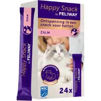 Feliway Happy Snack Salmon Cat Snack 24 Pieces Violet