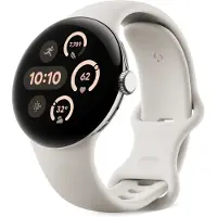 Google Pixel Watch 3 (45mm), Active Band, Porcelain, Large