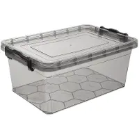 Orion Boîte de rangement Boîte de rangement polyvalente avec couvercle Clips pour aliments Jouets 14l