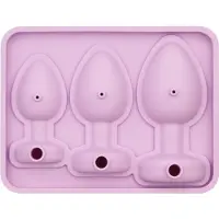 Lovetoy Silikon-Eiswürfelform - Analplug - Pink, Bacs à glaçons + moules à glace, Pink