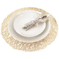 Orion Plateau de cuisine rond en thermoplastique brillant durable