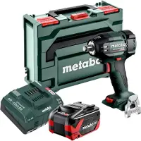 Metabo SSW 18 LTX 550 BL Visseuse à choc sans fil 18 V 550 Nm Brushless + 1x batterie LiHDX 8,0 Ah + chargeur + metaBOX