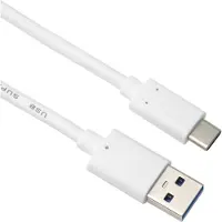 PremiumCord USB-C vers USB 3.0 A (USB 3.2 génération 2, 3A, 10Gbit/s) 3m blanc