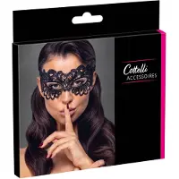 Cottelli - masque en dentelle brodée décorative - noir