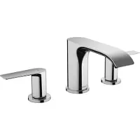 Hansgrohe Vivenis robinetterie de lavabo 3 trous 90, avec vidage à tirette, portée 150mm, 75033000