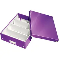 Leitz Boîte d'organisation Click + Store , taille moyenne, violet