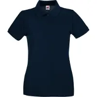 Fruit Of The Loom - Polo "Premium" pour femme manches courtes BC1377 (M) (Bleu foncé)