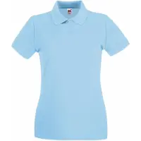Fruit Of The Loom - Polo "Premium" pour femme manches courtes BC1377 (XS) (Bleu ciel)