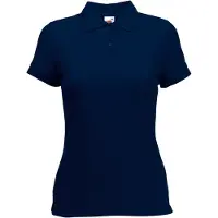 Fruit Of The Loom Polo 65/35 Damen, Kurzarm BC384 (M) (Dunkles Marineblau)