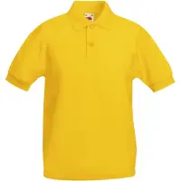 Fruit Of The Loom - Polo pour enfant à manches courtes BC389 (128 (7-8 ans)) (Tournesol)