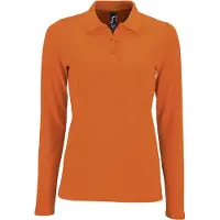 Sols Polo piquant à manches longues pour femmes PC2908 (XL) (Orange)