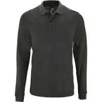 Sols Polo parfait à manches longues pour hommes PC2912 (XL) (Gris charbon)