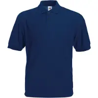 Fruit Of The Loom Polo Piqué 65/35 Herren, Kurzarm BC388 (S) (Marineblau)