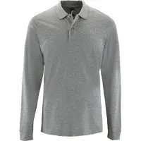 Sols Herren Perfect Long Arm Pique Polo Shirt PC2912 (S) (Marl Grey)