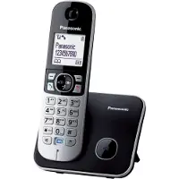 Panasonic KX-TG6811, téléphone DECT, mains libres, 120 entrées, identification de l'appelant, noir