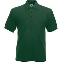 Fruit Of The Loom 65/35 Polo piqué pour homme, manches courtes BC382 (XL) (Vert bouteille)