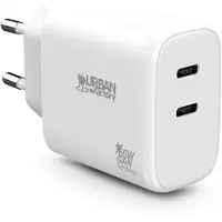 Urban Factory Chargeur Mural Usb-c Powee Gan 65w