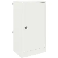vidaXL boîte aux lettres Blanc 30 x 23 x 55 cm Acier