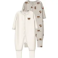 Name it Pyjama caramel / gris clair / blanc