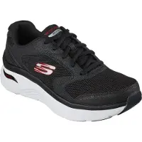 SKECHERS Arch-Fit D'Lux JUNCTION Baskets pour hommes 232501 BKRD noir, Taille:41 EU