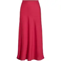 Vila Ellette Midi Skirt Rose 36 Femme