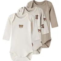 Name it Barboteuse / body beige / écru / beige foncé / marron