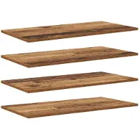 vidaXL Étagère à livres 4 pcs Marron 80 x 40 x 1.5 cm