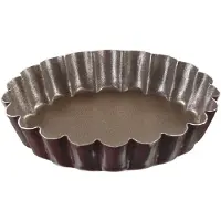 Gobel Boîte Ronde De 6 Tartelettes Rondes Cannelées Ø100 Mm - Antiadhérent - Fond Fixe