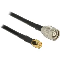 DeLOCK Câble adaptateur SMA mâle vers RP-TNC femelle – 50 Ohm