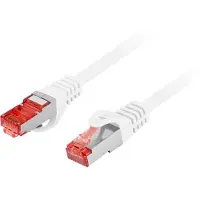 Lanberg PCF6-10CU-0100-W Patchkabel CAT.6 S/FTP LSZH CU 1,0m Fluke Zert. wß